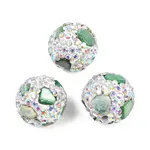 Handmade Polymer Clay Rhinestone Beads