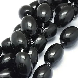 Natural Black Onyx Beads Strands