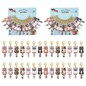 Alloy Enamel Pendant Locking Stitch Markers