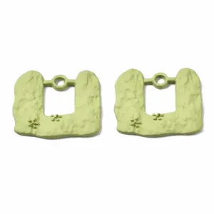 Spray Painted Alloy Pendants