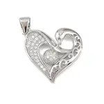 Brass Micro Pave Cubic Zirconia Pendants