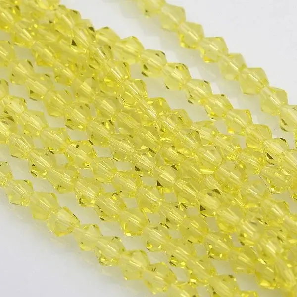 Bicone Glass Beads Strands