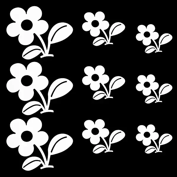 Flower Acrylic Mirror Wall Stickers