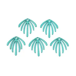 Spray Painted Alloy Pendants