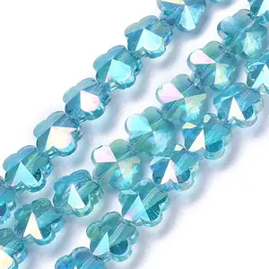 Electroplate Glass Beads Strands