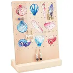 Ocean Them Printed Wooden Earring Display Stands