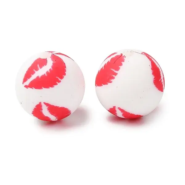 Food Grade Eco-Friendly Printed Silicone Beads