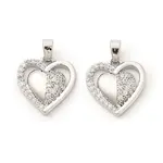 Brass Micro Pave Cubic Zirconia Pendants