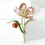 Lotus & Ladybug Enamel Pins
