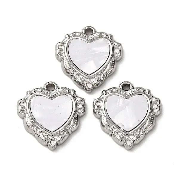 304 Stainless Steel Resin Pendants