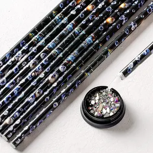 Acrylic Nail Art Rhinestones Pickers Wax Pens