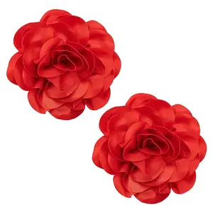 Polyester Flower Brooches