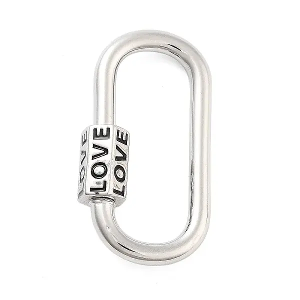 Rack Plating Brass Screw Clasps