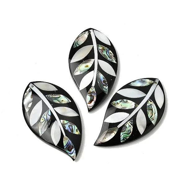 Natural Freshwater Shell & Paua Shell & White Shell Big Pendants