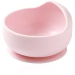 BabyOno Siilicone Plate 6m+ silikonová miska s přísavkou 6 m+ Pink 1 ks