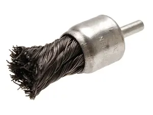 BGS Technic BGS 8363 Štětcový drátěný kartáč pr. 20 mm, zaplétaný, dřík 6 mm, ocelový