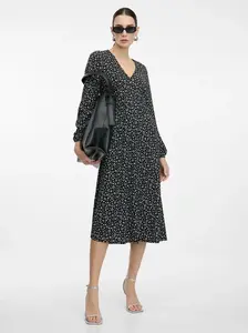 Černé dámské midi šaty ORSAY