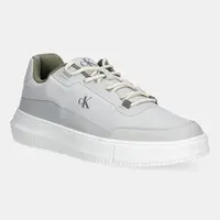 Sneakers boty Calvin Klein Jeans CHUNKY CUPSOLE TECH RIPSTOP šedá barva, YM0YM01204