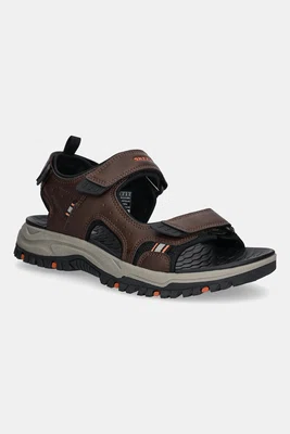 Sandály Skechers PREWITT pánské, hnědá barva, 205139