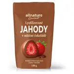 ALLNATURE Mrazem sušené jahody v mléčné čokoládě 100 g