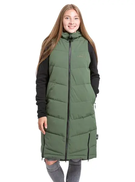 Meatfly dámská vesta Tama Olive | Zelená | Velikost XL