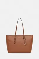 Kožená kabelka MICHAEL Michael Kors QUINN hnědá barva, 30T5GQNT9L