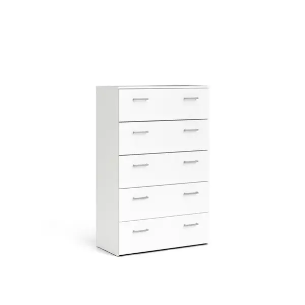 Livetastic KOMODA, bílá, 74,1/114,7/36 cm