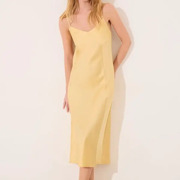Noční košilka women'secret dámská, žlutá barva, 3419159