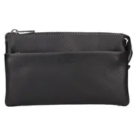 Menší kožená dámská crosbody kabelka Katana Valli - černá