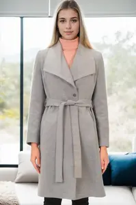 Z9639 DEWBERRY WOMEN'S COAT-GREY