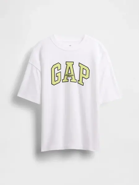 GAP Dětské oversize tričko Heavyweight Athletic Logo - Kluci