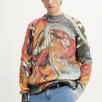 Svetr Desigual AMA pánský, oranžová barva, 25SMJF11