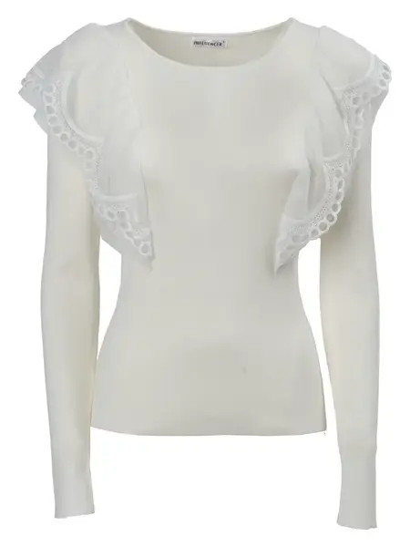 Influencer Sveter  biela