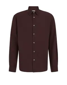 WE Fashion Košeľa  tmavohnedá