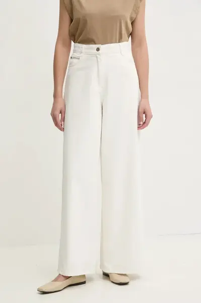 Džíny Sessun dámské, béžová barva, 24207028