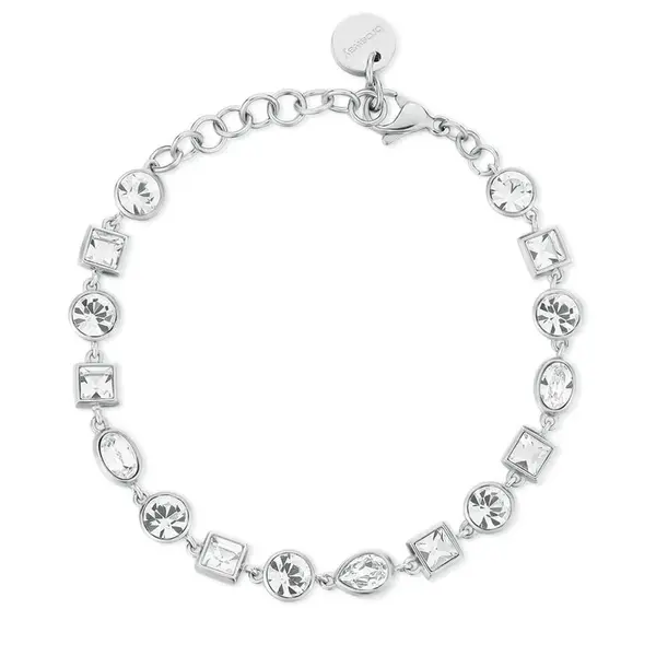 Brosway Luxusní ocelový náramek s čirými krystaly Symphonia BYM168