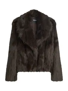 Bershka Zimná bunda  čokoládová
