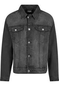 Urban Classics Prechodná bunda  čierny denim