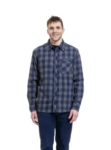 Meatfly pánská košile Kurt Blue / Gray | Šedá | Velikost XL