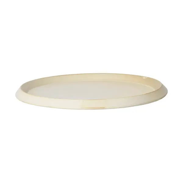 Talíř ferm LIVING Erena béžová barva