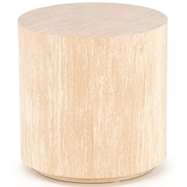 Konferenčný stolík Travertino S okrúhly travertín