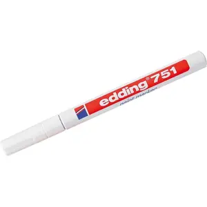 Popisovač lakový, Edding 751, červený
