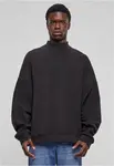 Men's fleece oversized sweatshirt Crew black