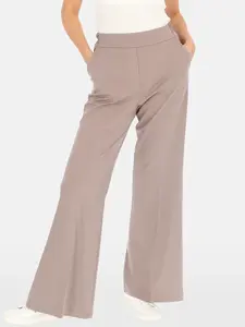 PERSO Woman's Wide women's trousers made of viscose fabric