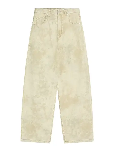 Bershka Džínsy  béžová / kaki