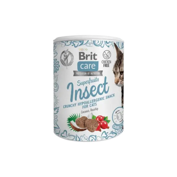 Brit Care Cat Snack Superfruits Insect 100g