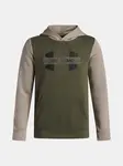 Chlapecká mikina Under Armour UA Rival Flc Cblck Grphc HD-GRN - Kluci