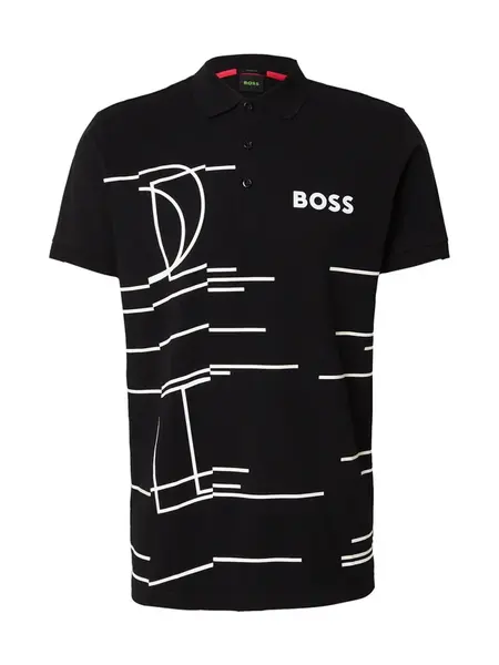 BOSS Tričko 'Paddy 3'  čierna / biela