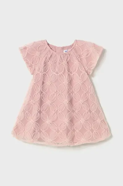 Dívčí šaty Mayoral růžová barva, mini, 1982