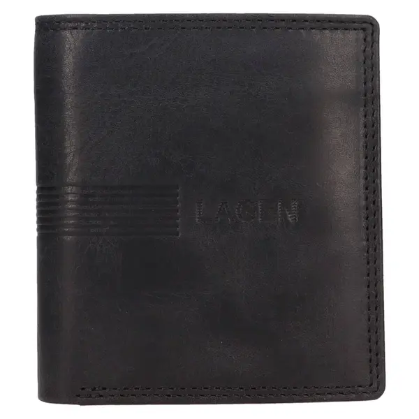 Pánská kožená peněženka Lagen Torin - černá